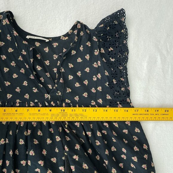 Ulla Johnson Floral Women Top Embroidered Lace Cap Sleeves & Keyhole Neck 0/XS‎ - Picture 7 of 10